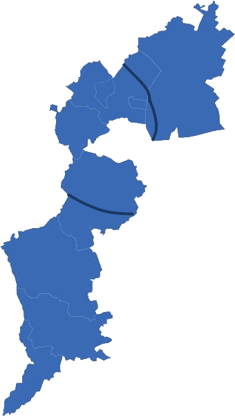 Karte des Burgenlandes